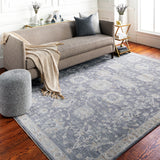 Avant Garde AVT-2306 Traditional Polyester, Polypropylene Rug AVT2306-9122 Medium Gray, Charcoal, Light Gray, Beige, Tan, Denim, Camel 90% Polyester, 10% Polypropylene 9' x 12'2"