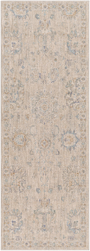 Avant Garde AVT-2307 Traditional Polyester, Polypropylene Rug AVT2307-2773 Light Gray, Medium Gray, Charcoal, Beige, Tan, Denim, Camel 90% Polyester, 10% Polypropylene 2'7" x 7'3"
