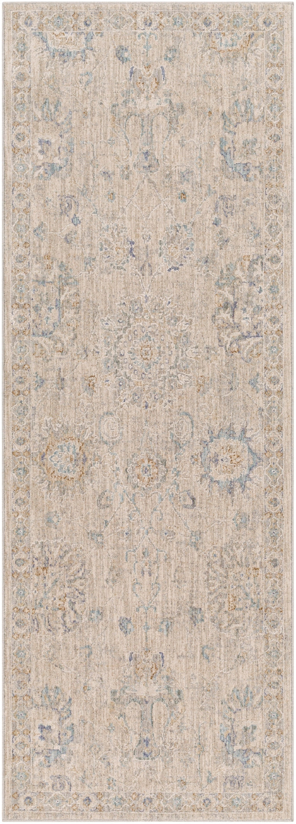 Avant Garde AVT-2307 Traditional Polyester, Polypropylene Rug AVT2307-2773 Light Gray, Medium Gray, Charcoal, Beige, Tan, Denim, Camel 90% Polyester, 10% Polypropylene 2'7" x 7'3"