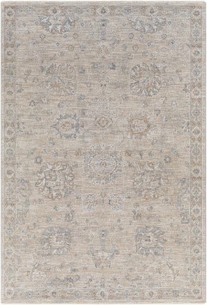 Avant Garde AVT-2307 Traditional Polyester, Polypropylene Rug AVT2307-575 Light Gray, Medium Gray, Charcoal, Beige, Tan, Denim, Camel 90% Polyester, 10% Polypropylene 5' x 7'5"