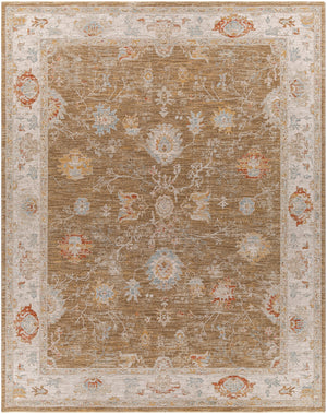 Avant Garde AVT-2308 Traditional Polyester, Polypropylene Rug AVT2308-710103 Camel, Beige, Cream, Dark Brown, Saffron, Dark Red, Denim, Sky Blue, Coral, Burnt Orange, Light Gray 90% Polyester, 10% Polypropylene 7'10" x 10'3"