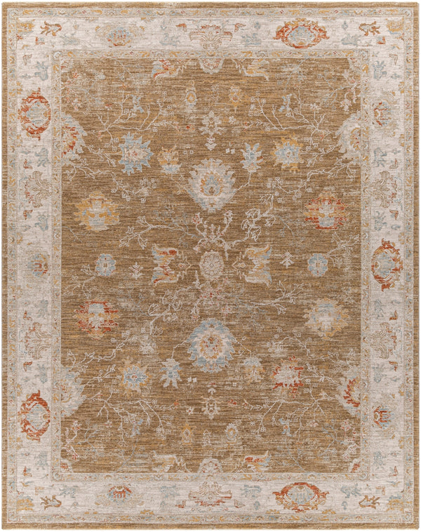 Avant Garde AVT-2308 Traditional Polyester, Polypropylene Rug AVT2308-710103 Camel, Beige, Cream, Dark Brown, Saffron, Dark Red, Denim, Sky Blue, Coral, Burnt Orange, Light Gray 90% Polyester, 10% Polypropylene 7'10" x 10'3"