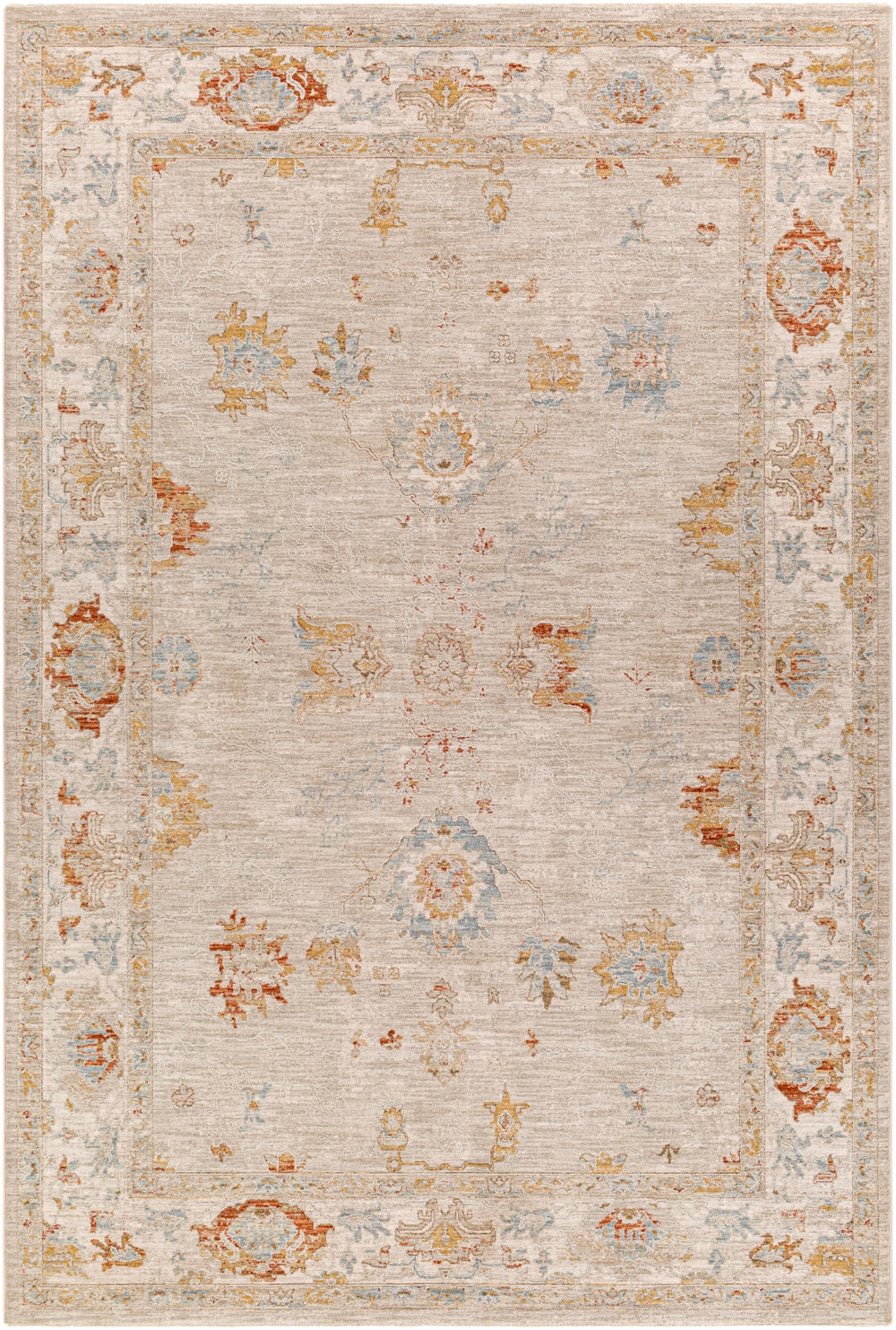 Avant Garde AVT-2310 Traditional Polyester, Polypropylene Rug AVT2310-9122 Sage, Olive, Burnt Orange, Mustard, Denim, Medium Gray, Light Gray, Beige 90% Polyester, 10% Polypropylene 9' x 12'2"