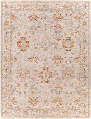Avant Garde AVT-2311 Traditional Polyester, Polypropylene Rug AVT2311-710103 Burnt Orange, Olive, Denim, Medium Gray, Light Gray, Beige 90% Polyester, 10% Polypropylene 7'10" x 10'3"