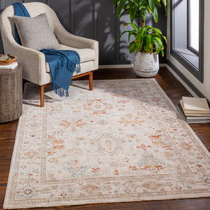 Avant Garde AVT-2311 Traditional Polyester, Polypropylene Rug AVT2311-9122 Burnt Orange, Olive, Denim, Medium Gray, Light Gray, Beige 90% Polyester, 10% Polypropylene 9' x 12'2"