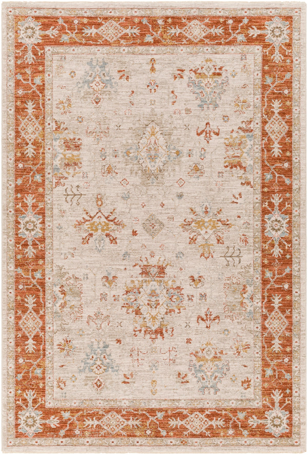 Avant Garde AVT-2312 Traditional Polyester, Polypropylene Rug AVT2312-9122 Burnt Orange, Olive, Mustard, Denim, Sage, Medium Gray, Light Gray, Beige 90% Polyester, 10% Polypropylene 9' x 12'2"