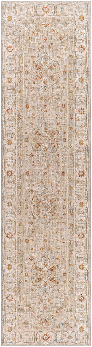 Avant Garde AVT-2314 Traditional Polyester, Polypropylene Rug AVT2314-2773 Sage, Olive, Burnt Orange, Denim, Mustard, Medium Gray, Light Gray, Beige 90% Polyester, 10% Polypropylene 2'7" x 7'3"