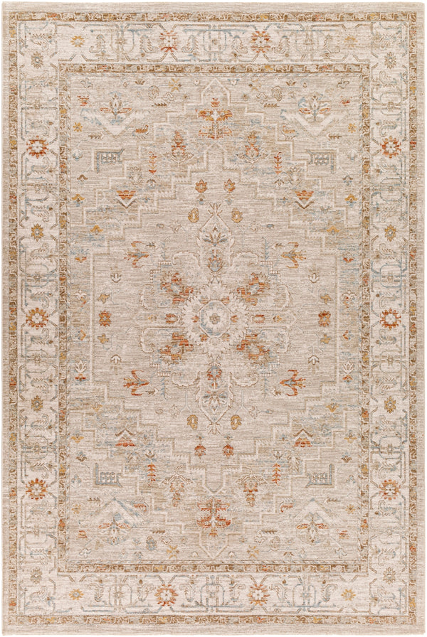 Avant Garde AVT-2314 Traditional Polyester, Polypropylene Rug AVT2314-6796 Sage, Olive, Burnt Orange, Denim, Mustard, Medium Gray, Light Gray, Beige 90% Polyester, 10% Polypropylene 6'7" x 9'6"