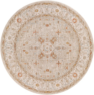 Avant Garde AVT-2314 Traditional Polyester, Polypropylene Rug AVT2314-710RD Sage, Olive, Burnt Orange, Denim, Mustard, Medium Gray, Light Gray, Beige 90% Polyester, 10% Polypropylene 7'10" Round