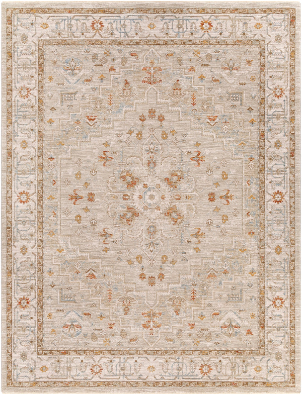 Avant Garde AVT-2314 Traditional Polyester, Polypropylene Rug AVT2314-710103 Sage, Olive, Burnt Orange, Denim, Mustard, Medium Gray, Light Gray, Beige 90% Polyester, 10% Polypropylene 7'10" x 10'3"