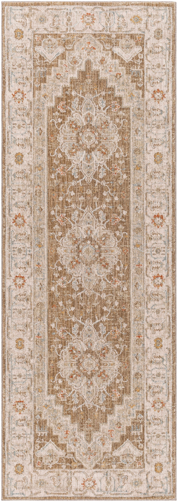 Avant Garde AVT-2315 Traditional Polyester, Polypropylene Rug AVT2315-2773 Olive, Sage, Burnt Orange, Denim, Mustard, Medium Gray, Light Gray, Beige 90% Polyester, 10% Polypropylene 2'7" x 7'3"