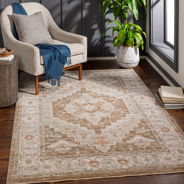 Avant Garde AVT-2315 Traditional Polyester, Polypropylene Rug AVT2315-9122 Olive, Sage, Burnt Orange, Denim, Mustard, Medium Gray, Light Gray, Beige 90% Polyester, 10% Polypropylene 9' x 12'2"