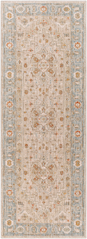 Avant Garde AVT-2316 Traditional Polyester, Polypropylene Rug AVT2316-2773 Sage, Olive, Burnt Orange, Denim, Mustard, Medium Gray, Light Gray, Beige 90% Polyester, 10% Polypropylene 2'7" x 7'3"