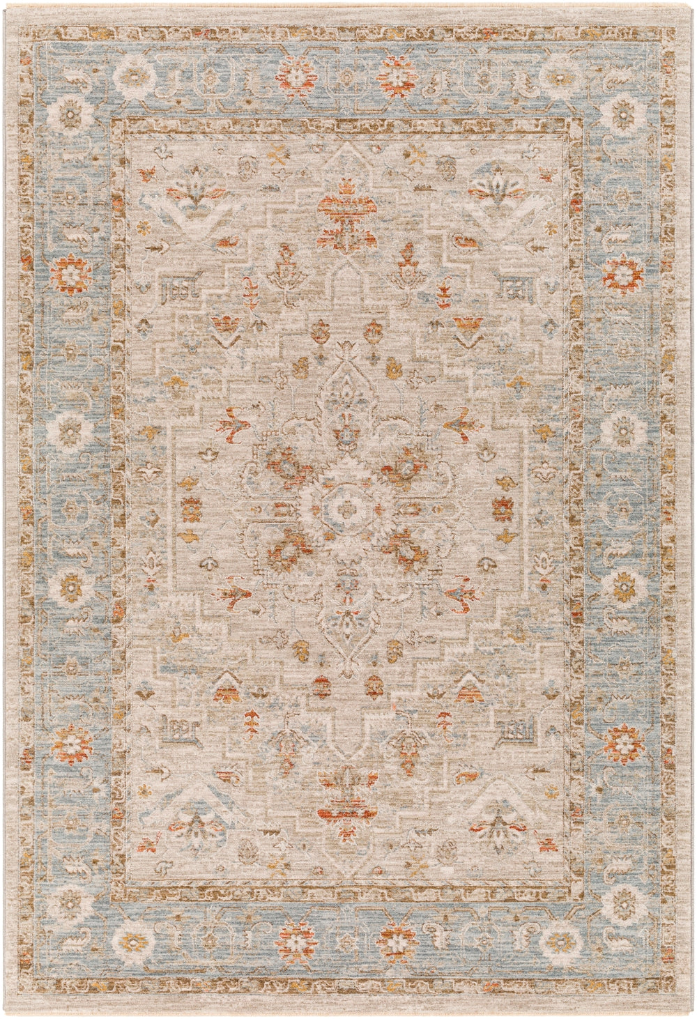 Avant Garde AVT-2316 Traditional Polyester, Polypropylene Rug AVT2316-9122 Sage, Olive, Burnt Orange, Denim, Mustard, Medium Gray, Light Gray, Beige 90% Polyester, 10% Polypropylene 9' x 12'2"