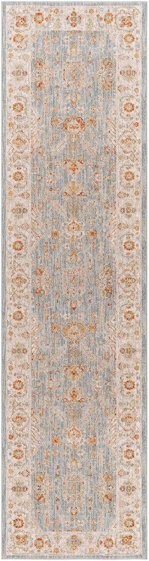 Avant Garde AVT-2318 Traditional Polyester, Polypropylene Rug AVT2318-2710 Denim, Sage, Burnt Orange, Olive, Mustard, Medium Gray, Light Gray, Beige 90% Polyester, 10% Polypropylene 2'7" x 10'
