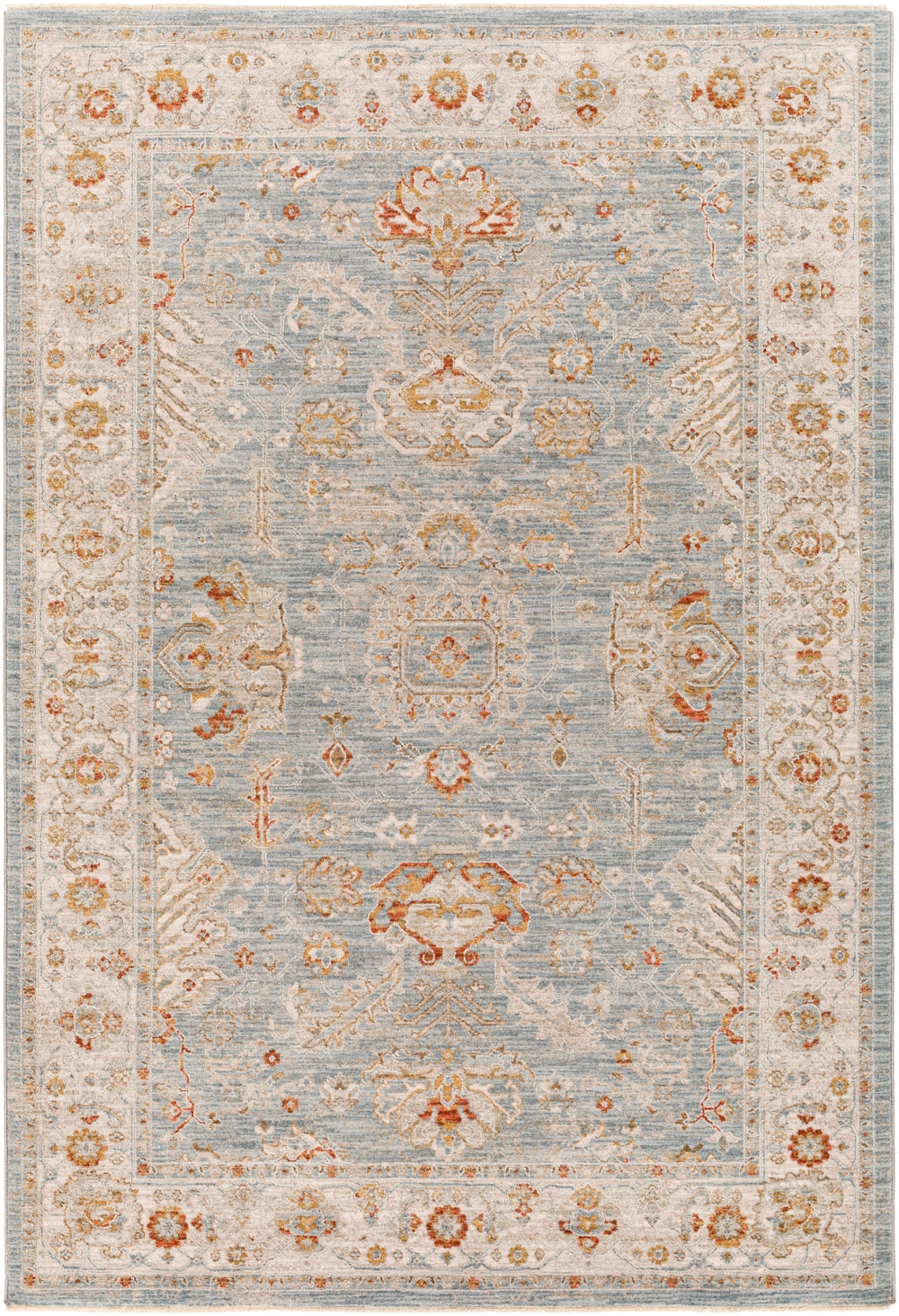 Avant Garde AVT-2318 Traditional Polyester, Polypropylene Rug AVT2318-9122 Denim, Sage, Burnt Orange, Olive, Mustard, Medium Gray, Light Gray, Beige 90% Polyester, 10% Polypropylene 9' x 12'2"