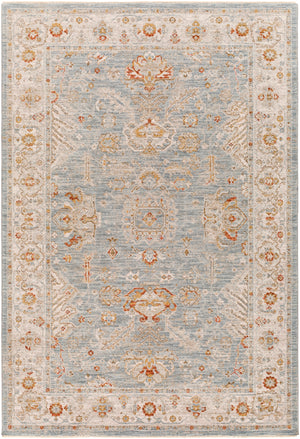 Avant Garde AVT-2318 Traditional Polyester, Polypropylene Rug AVT2318-9122 Denim, Sage, Burnt Orange, Olive, Mustard, Medium Gray, Light Gray, Beige 90% Polyester, 10% Polypropylene 9' x 12'2"