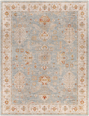 Avant Garde AVT-2318 Traditional Polyester, Polypropylene Rug AVT2318-710103 Denim, Sage, Burnt Orange, Olive, Mustard, Medium Gray, Light Gray, Beige 90% Polyester, 10% Polypropylene 7'10" x 10'3"