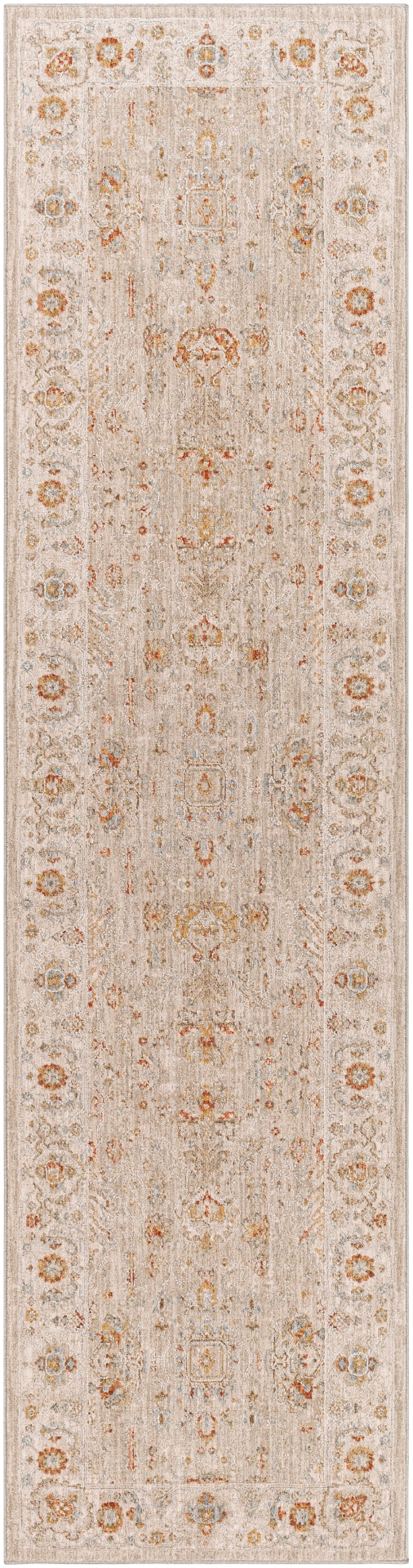 Avant Garde AVT-2319 Traditional Polyester, Polypropylene Rug AVT2319-2773 Sage, Olive, Burnt Orange, Mustard, Denim, Medium Gray, Light Gray, Beige 90% Polyester, 10% Polypropylene 2'7" x 7'3"