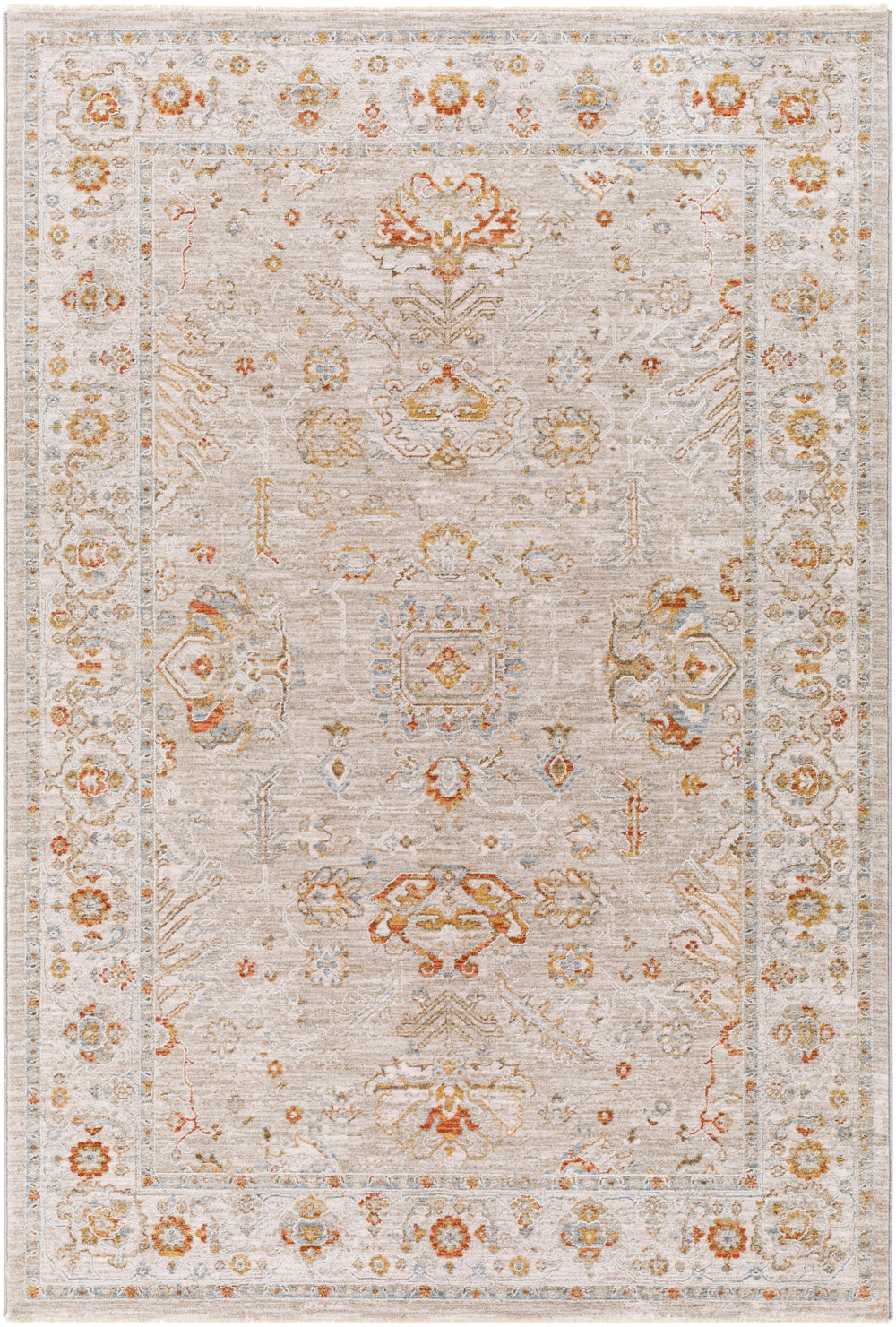 Avant Garde AVT-2319 Traditional Polyester, Polypropylene Rug AVT2319-9122 Sage, Olive, Burnt Orange, Mustard, Denim, Medium Gray, Light Gray, Beige 90% Polyester, 10% Polypropylene 9' x 12'2"