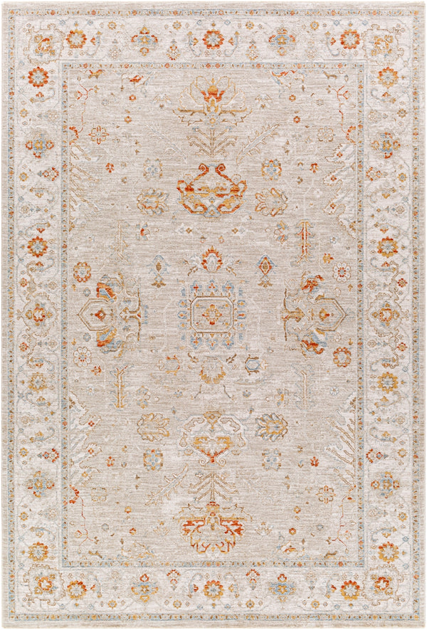 Avant Garde AVT-2319 Traditional Polyester, Polypropylene Rug AVT2319-6796 Sage, Olive, Burnt Orange, Mustard, Denim, Medium Gray, Light Gray, Beige 90% Polyester, 10% Polypropylene 6'7" x 9'6"