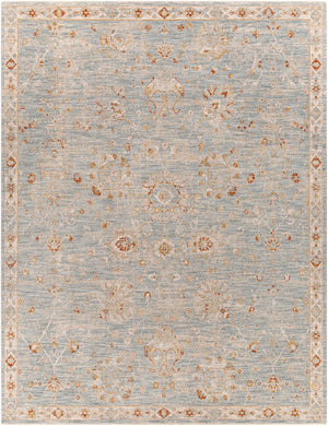 Avant Garde AVT-2322 Traditional Polyester, Polypropylene Rug AVT2322-710103 Denim, Pale Blue, Burnt Orange, Mustard, Olive, Light Gray, Beige 90% Polyester, 10% Polypropylene 7'10" x 10'3"