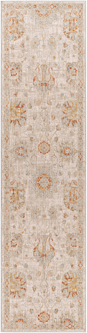 Avant Garde AVT-2323 Traditional Polyester, Polypropylene Rug AVT2323-2710 Burnt Orange, Mustard, Olive, Sage, Denim, Medium Gray, Light Gray, Beige 90% Polyester, 10% Polypropylene 2'7" x 10'