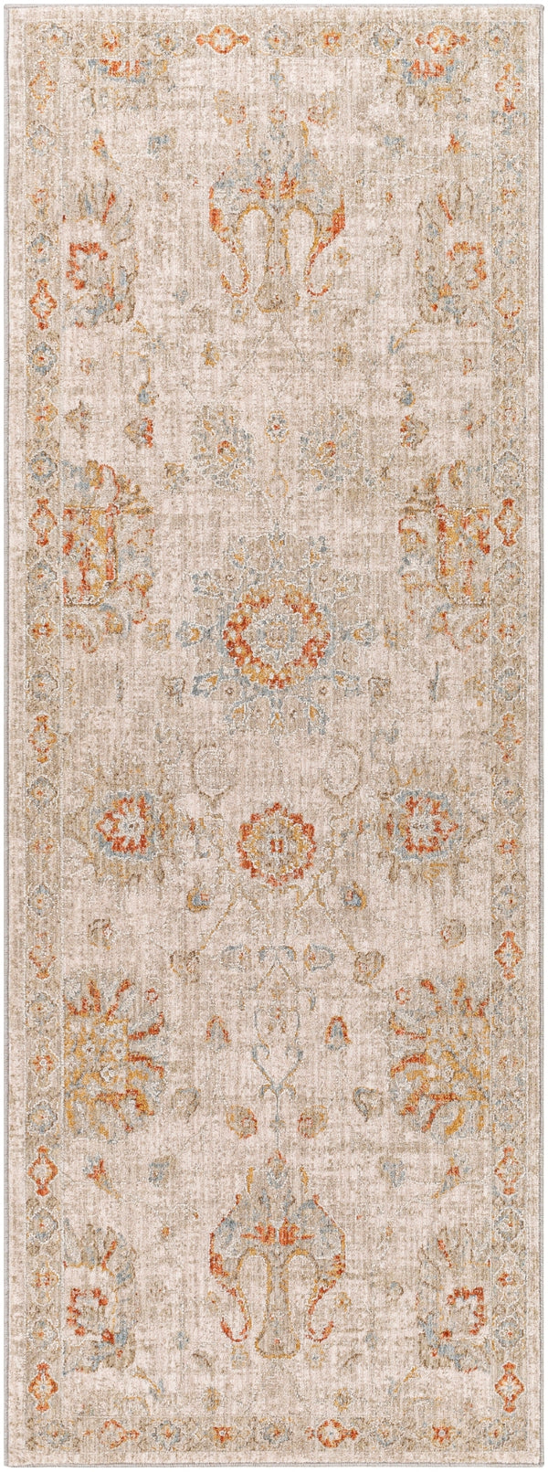 Avant Garde AVT-2323 Traditional Polyester, Polypropylene Rug AVT2323-2773 Burnt Orange, Mustard, Olive, Sage, Denim, Medium Gray, Light Gray, Beige 90% Polyester, 10% Polypropylene 2'7" x 7'3"