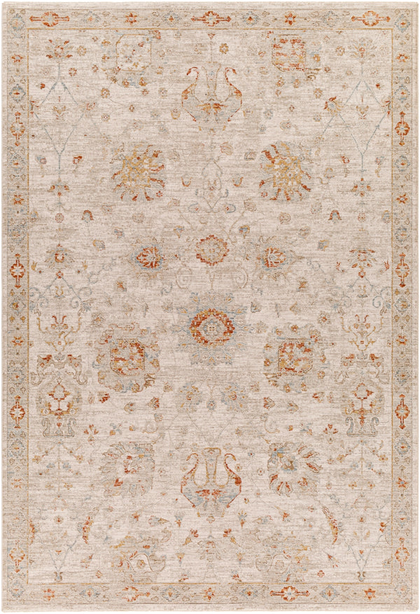 Avant Garde AVT-2323 Traditional Polyester, Polypropylene Rug AVT2323-6796 Burnt Orange, Mustard, Olive, Sage, Denim, Medium Gray, Light Gray, Beige 90% Polyester, 10% Polypropylene 6'7" x 9'6"
