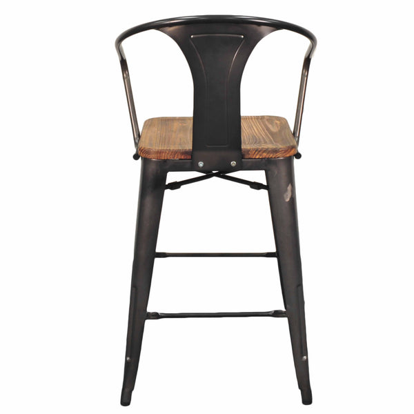 Metropolis Adjustable High-Back Office Chair with Stylish Upholstery, Chrome Armrests, and Wheels