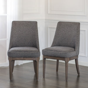 George Fabric Chair - Stylish Century Gray Upholstery with Comfort, Easy-Clean Design & Solid Support
