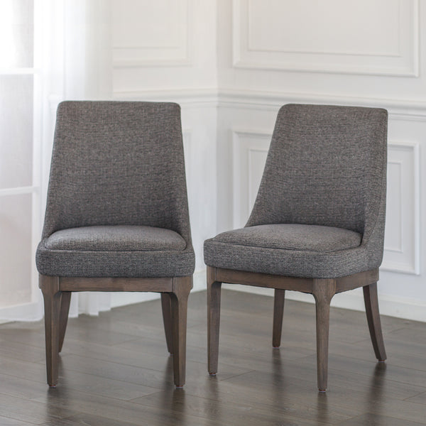 George Fabric Chair - Stylish Century Gray Upholstery with Comfort, Easy-Clean Design & Solid Support