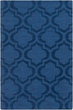 Central Park AWHP-4008 Modern Wool Rug AWHP4008-912 Dark Blue 100% Wool 9' x 12'