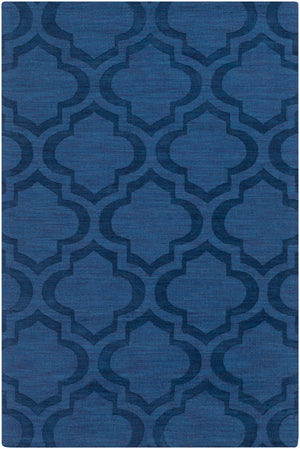 Central Park AWHP-4008 Modern Wool Rug AWHP4008-912 Dark Blue 100% Wool 9' x 12'