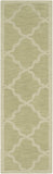 Central Park AWHP-4016 Modern Wool Rug AWHP4016-238 Grass Green 100% Wool 2'3" x 8'