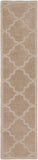 Central Park AWHP-4020 Modern Wool Rug AWHP4020-238 Khaki 100% Wool 2'3" x 8'