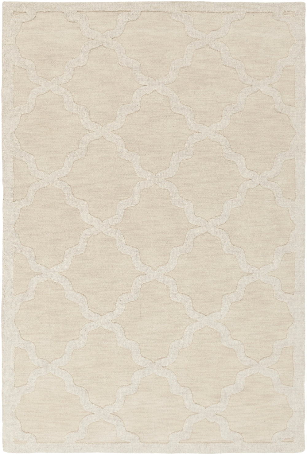 Central Park AWHP-4021 Modern Wool Rug AWHP4021-912 Khaki 100% Wool 9' x 12'