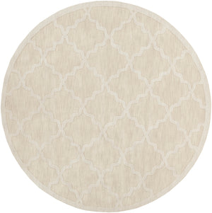 Central Park AWHP-4021 Modern Wool Rug AWHP4021-99RD Khaki 100% Wool 9'9" Round
