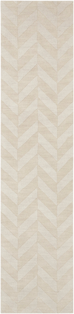 Central Park AWHP-4028 Modern Wool Rug AWHP4028-2314 Khaki 100% Wool 2'3" x 14'