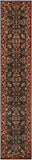 Middleton AWHY-2061 Traditional Wool Rug AWHY2061-2312 Bright Red, Charcoal, Mustard, Dark Brown, Olive, Tan, Ivory, Aqua 100% Wool 2'3" x 12'