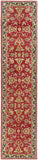 Middleton AWHY-2062 Traditional Wool Rug AWHY2062-2314 Bright Red, Charcoal, Mustard, Dark Brown, Olive, Tan, Ivory, Aqua 100% Wool 2'3" x 14'