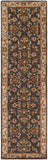 Middleton AWHY-2063 Traditional Wool Rug AWHY2063-238 Denim, Tan, Khaki, Olive, Dark Red, Camel 100% Wool 2'3" x 8'