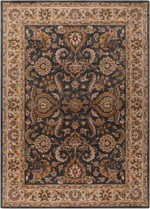 Middleton AWHY-2063 Traditional Wool Rug AWHY2063-913 Denim, Tan, Khaki, Olive, Dark Red, Camel 100% Wool 9' x 13'