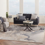 Nourison Maxell MAE08 Modern Machine Made Power-loomed Indoor only Area Rug Grey 10' x 14' 99446819567