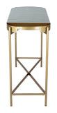 Zuo Modern Saber MDF, Iron Modern Commercial Grade Console Table Multicolor, Brass MDF, Iron