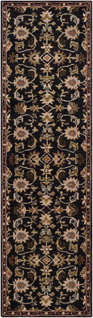 Middleton AWMD-1000 Traditional Wool Rug AWMD1000-238 Navy, Dark Green, Light Gray, Dark Brown, Garnet 100% Wool 2'3" x 8'