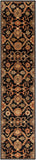Middleton AWMD-2073 Traditional Wool Rug AWMD2073-2314 Black, Rust, Olive, Camel, Tan, Sage 100% Wool 2'3" x 14'