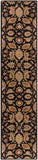 Middleton AWMD-2078 Traditional Wool Rug AWMD2078-2314 Black, Camel, Khaki, Medium Gray, Olive, Burgundy 100% Wool 2'3" x 14'