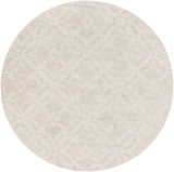 Metro AWMP-4017 Modern Wool Rug AWMP4017-79RD Beige 100% Wool 7'9" Round