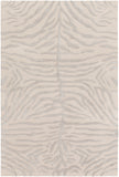 Pollack AWPL-2232 Modern Wool Rug AWPL2232-58 Medium Gray, Ivory 100% Wool 5' x 8'